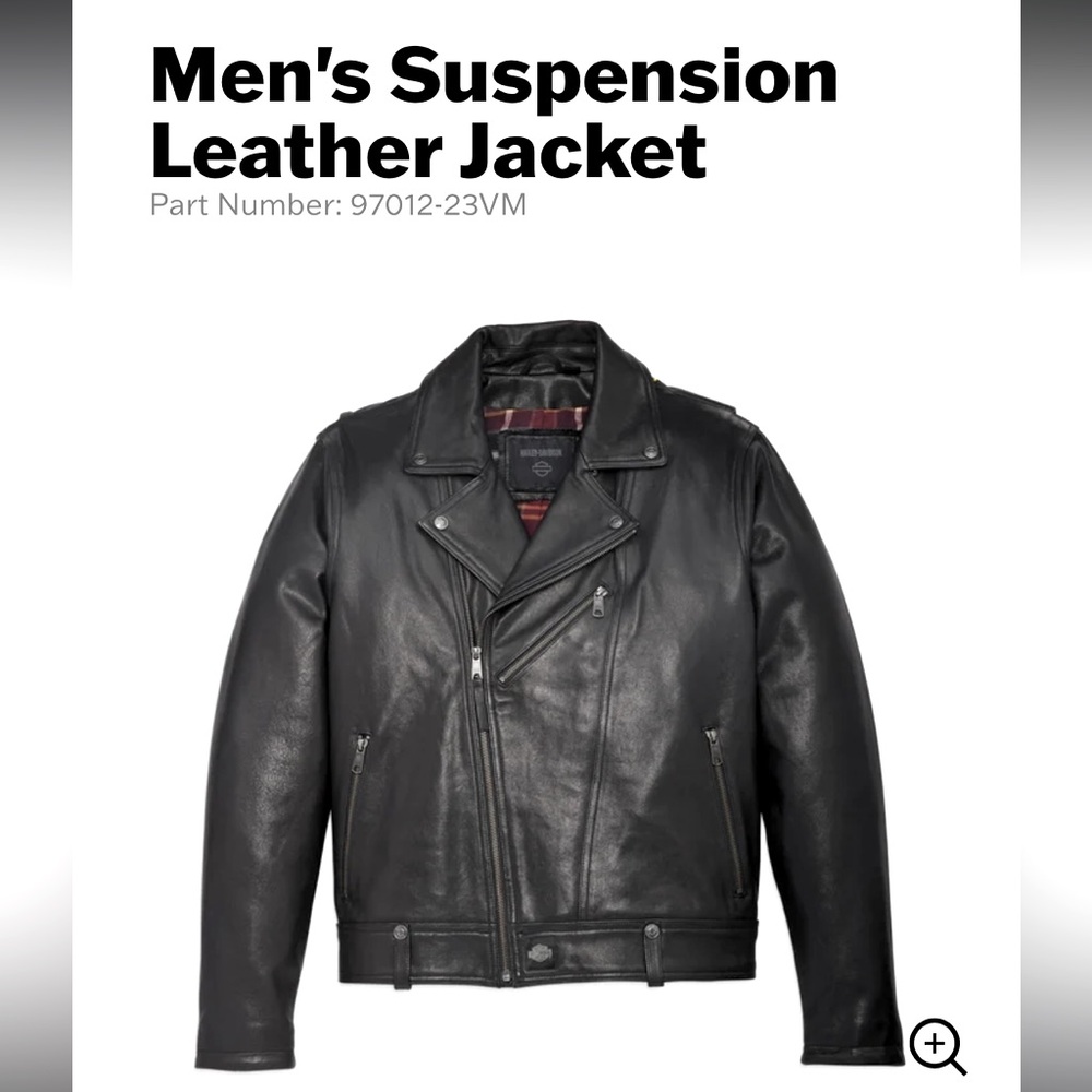 Men's “Suspension” Harley  Leather Jacket 97012-23VM “2024” XL. new with tags